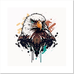 Graffiti Paint Eagle Bird Creative Posters and Art